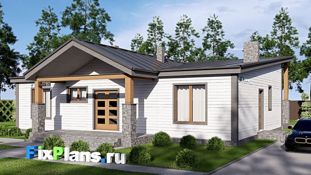 Одноэтажный дом F-17180